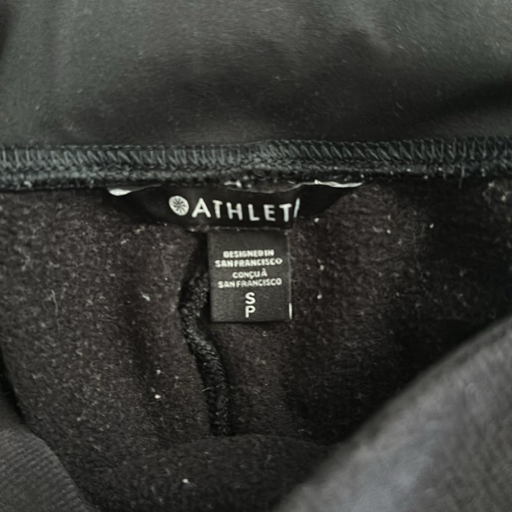 Athleta retro plush straight leg black sweatpants small - Picture 7 of 14